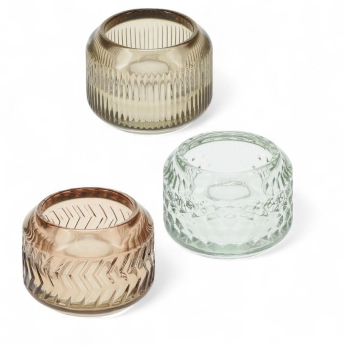 PCANDELA VETRO H6X8 3 ASSORTITI